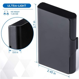 Business Card Cases, Business Name Card Holder,Business Card Holders,Business Card Case, Metal Storage Protective Holders Pocket Cases Metal Name Cardcase Designfor Men and Women, for Travel and Work