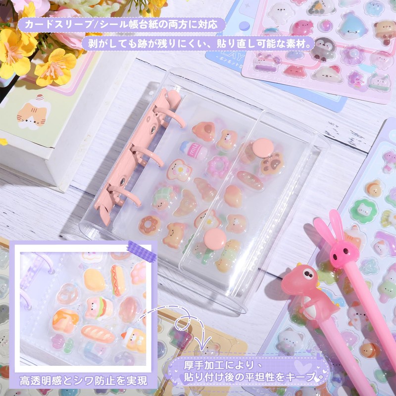 Seal Notebook, Transparent Mini Binder, M5, A8, A7, A6 Size,