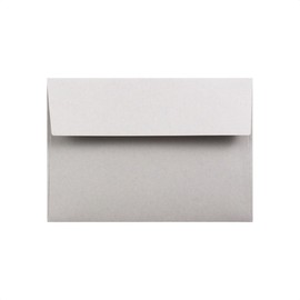 HAGURUMA Western 2 Square Envelopes, Basic Liner Gray, Paper Thickness 3.5 oz (100 g) [100 Sheets] A5 Bi-Fold Postcard