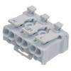 Lustre Terminal 3-Pin with Lever, Reusable, 0.75-2.5 mm², 16 A