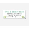 60ct - Arrow Return Address Green Teal and Grey Stickers/Labels