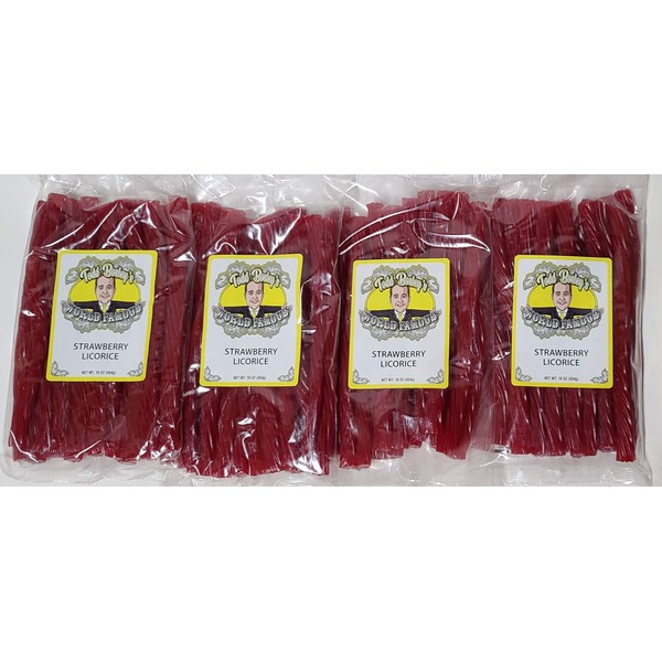 Todd Bosley's World Famous 16 Oz Strawberry Licorice (4 Pack)