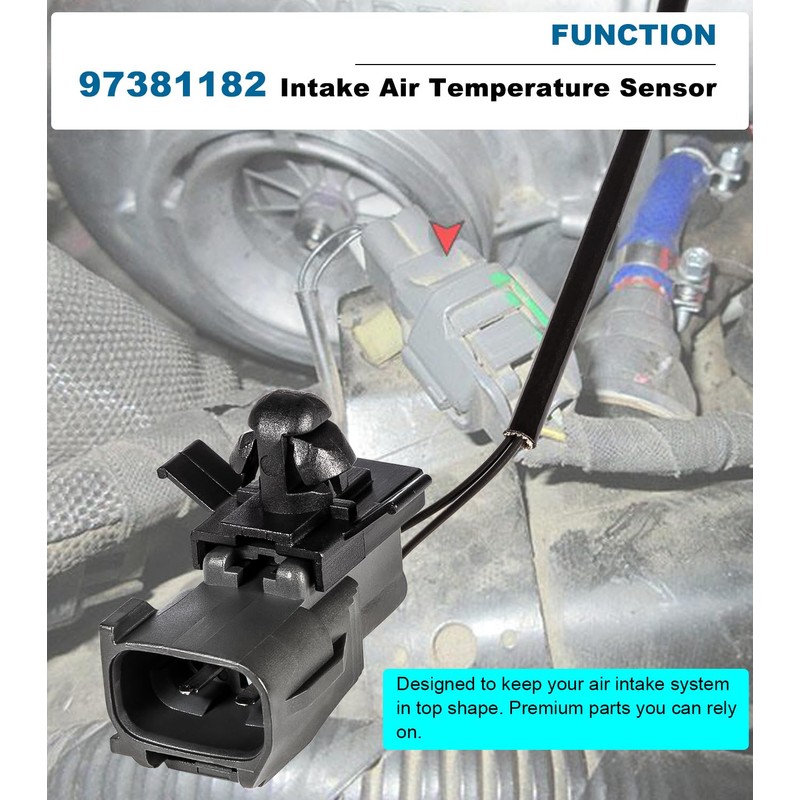 97381182 Intake Air Temperature Sensor for GM Duramax 6.6L Silverado,