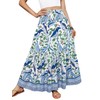 YHYJMY Womens Maxi Skirts Elastic High Waisted Floral Skirt A