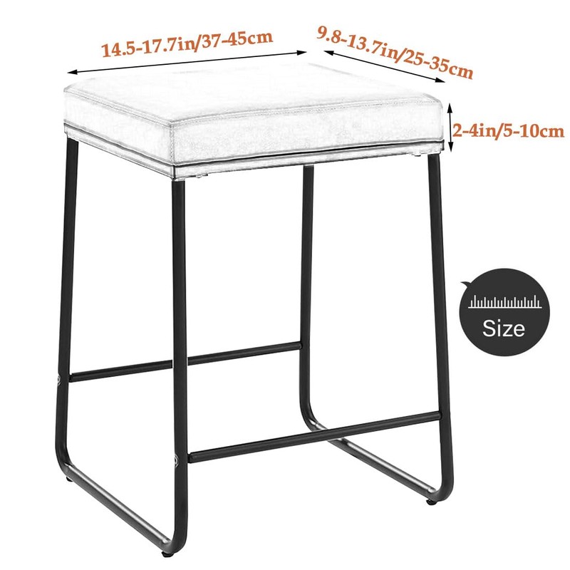 Levoberg Bar Stool Cover Rectangle Stretch Vanity Stool Cover Counter