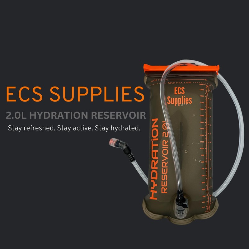 ECS Supplies Hydration Reservoir Bladder 2L, Leak Proof BPA Free