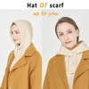 Facecozy Winter Hats for Women, Wool Blend Hooded Scarf Hat