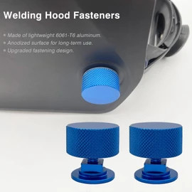 Welding Hood Fasteners Upgraded Version Pipeliner Helmet Accessories Headgear Replacement Parts 1 Pair (Titanium Grey)