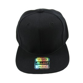 L.O.G.A. Plain Snapback Caps (More Colors) (Black)