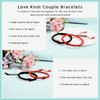 MANVEN Couple Bracelet Red Rope Bracelet Hand Woven Adjustable Matching