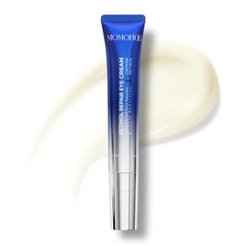 MOMOHOO Retinol Caffeine Under Eye Cream – Anti-Aging Eye Cream with Soluble Collagen for Puffiness, Wrinkles, and Under-Eye Bags, Hydrating & Soothing Formula for Women (0.68 fl. oz)