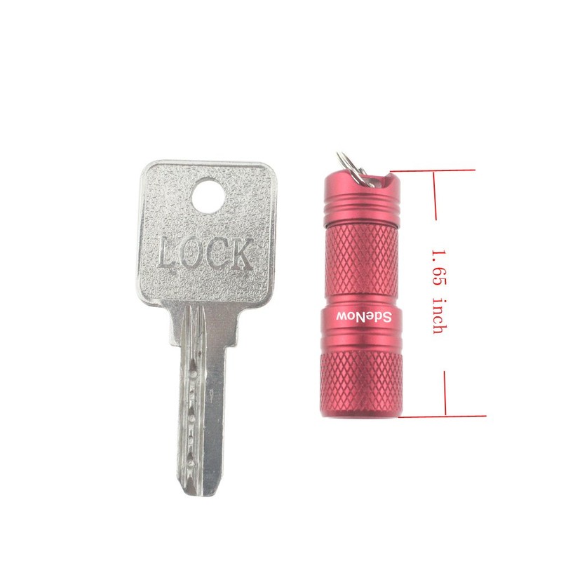 SdeNow Mini Flashlight Keychain EDC 200 lumens USB Micro Rechargeable