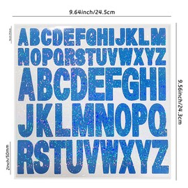 Starboling Letter Stickers,2 Inch+1 Inch Dark Blue Alphabet Sticker,Self Adhesive Vinyl Letter Stickers Mailbox Numbers,for Crafts Outdoor Sign Wall Mailbox Windows Doors Car posterboard