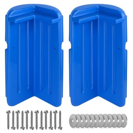 JYINCPED Corner Dock Bumpers,Boat Dock Corner Bumpers Fenders,Marine-Grade Viny,Inflatable Protection Fender Guard,Stainless Steel Mounting Hardware Included,8" x 16",2 Pack-Blue