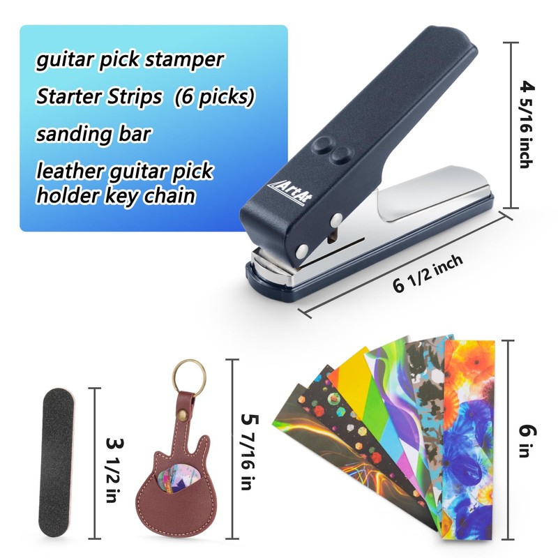 Guitar Pick Punch Kit gift- Artat DIY Guitar Pick Maker,
