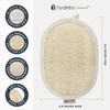 Hydréa London Organic Egyptian Loofah Luxury Exfoliating Body Pads Natural