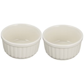 Thousand Old Burn Oven Safe Souffle Large Set of 2 White of Muscle 06581 – 2 