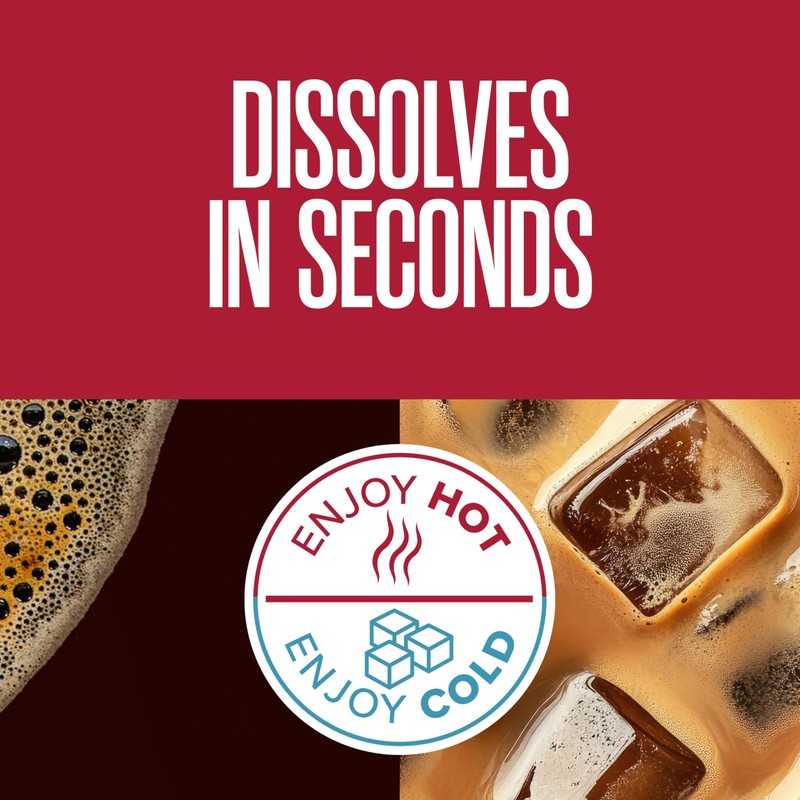 Folgers Classic Roast Instant Coffee Crystals, 12 Ounces (Pack of