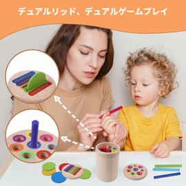 Montessori Toys Educational Toys 1 2 3 4 Years Old Color Classification Promotes Cognitive Development and Hand Eye Coordination Wooden Shape and Color Separating Toy Fun Interactive Learning Tool for