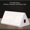 LED Digital Alarm Clock Multipurpose Wooden Clock with Voice Control