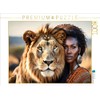 CALVENDO Puzzle Magical Moments with a Gentle Lion | 1000