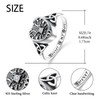 DAOSHANG Urn Ring for Ashes for Women 925 Sterling Silver