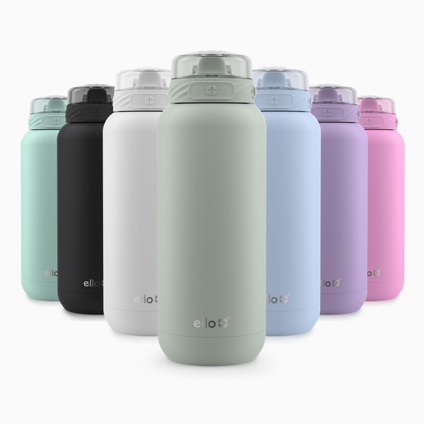 Ello Cooper 40oz Stainless Steel Water Bottle with Straw and