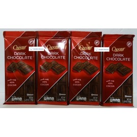 Choceur Austria Dark Chocolate Bars 5.29oz 150g (Four Bags)