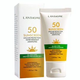 EverestBeauty SPF 50 Moisturising Physical Sunscreen, Water-Resistant, Hyaluronic Acid, 50g