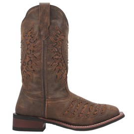 Laredo Womens Emmylou Cowboy Boots Leather Brown 6 M
