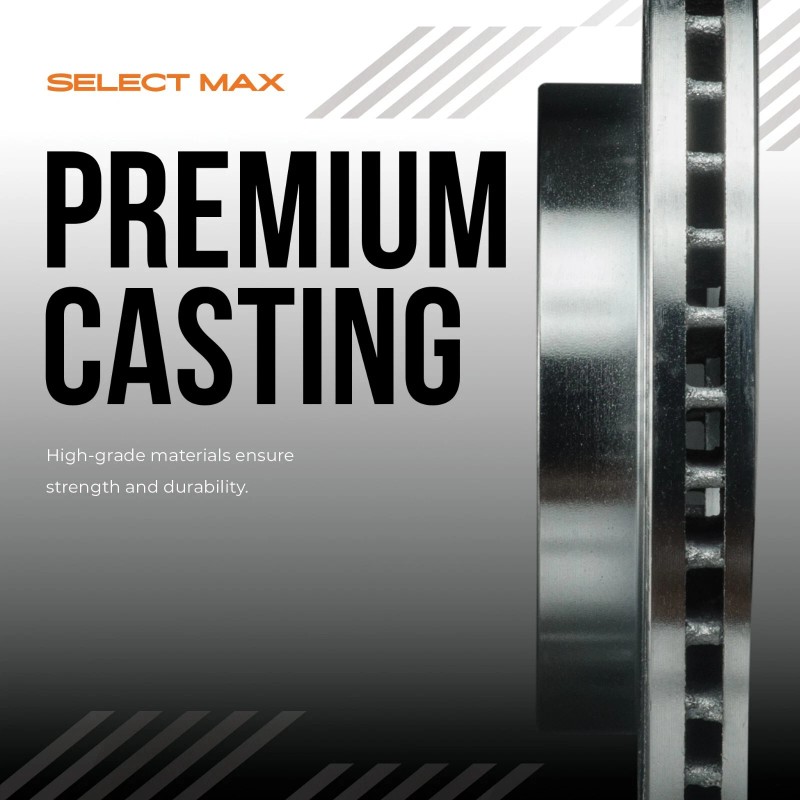 Max Advanced Brakes Rear Brake Rotors for 1999-2021 Chevy Express