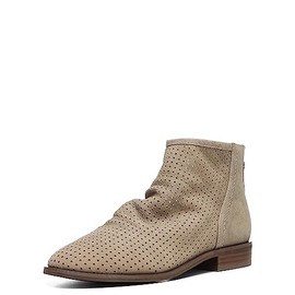 NYDJ Women's Cailian Perforated Goat Ankle Boot, Taupe, 8.5