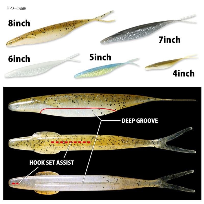 Depths Sakamata Shad F Eco 7in Part 1 #12 Green