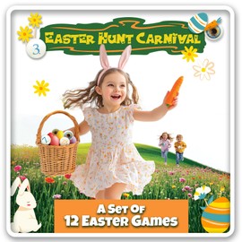 Easter Hunt Carnival: Egg Hunts, Basket Stuffers & Bunny Games | Ages 5+ | Easter Family Games for Kids and Adults | Easter Kids Games | Easter Toys & Games for Kids Ages 4-8+ | Easter Gifts for Kids