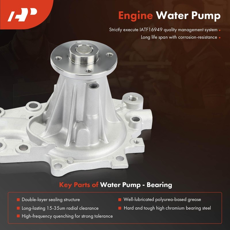 A-Premium Engine Timing Belt Kit with Water Pump Compatible with