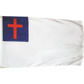 Christian Flag 3x5 Flags for Outside & Indoor Sturdy Stitching 100% Polyester