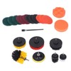 22pcs Drill Brush Attachments Set Multipurpose Power Scrubber Cleaning Kit