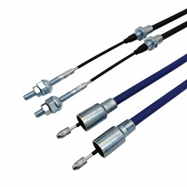 HGW 2 x Brake Cable Bowden Cable Suitable for Knott 18.5 mm Bell M8 Thread Including Half Round Nut Trailer Brake Cable Set (HL: 1430 mm GL: 1640 mm)