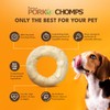 Pork Chomps Baked Pork Skin Dog Chew, 6-inch Bagel, 1