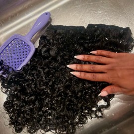 Burmese Curly Hair Vendor Raw Vietnamese Hair Unprocessed Burmese Kinky Curly Natural Wavy Cambodian Haircolor: 1 Natural Wavy, Stretched Length: 24"