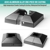 AJOVW 8Pcs 1.5" (1.5" Post/4" Base) Aluminum Post Base Cover,