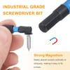 sourcing map 2pcs H1/8 SAE Hex Screwdriver Bit 1/4" Hex