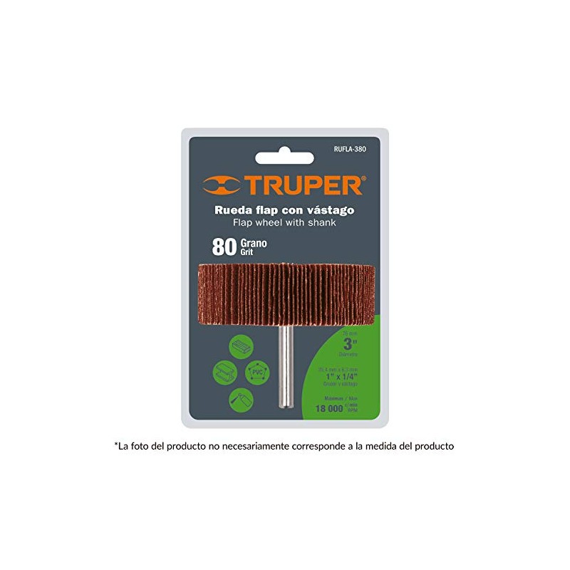 Rueda Flap De 2' Grano 120 Truper