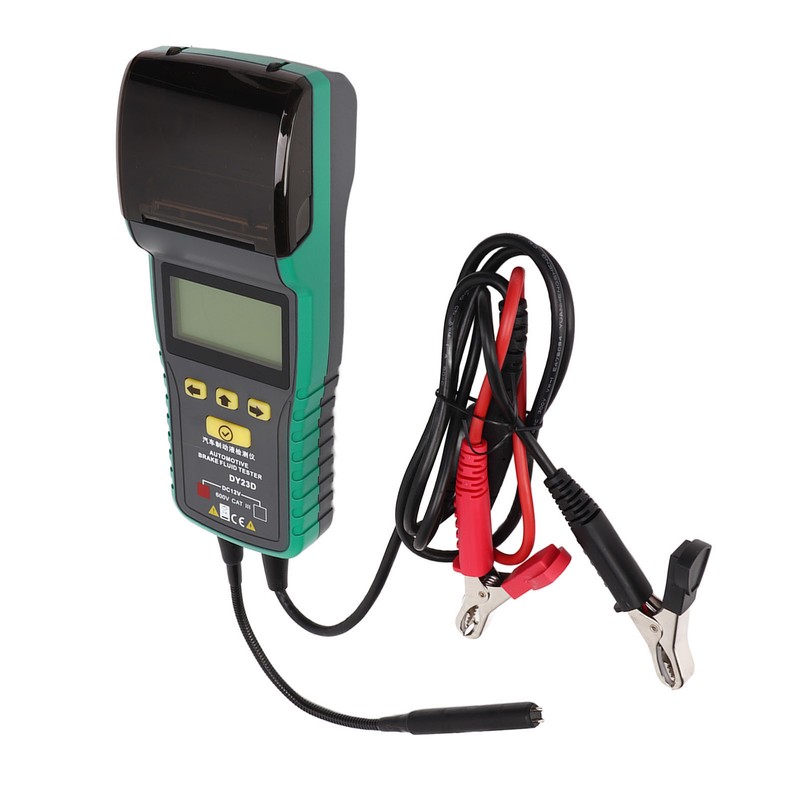 Car Brake Fluid Tester LCD Display Printing Audible Visual Alarm