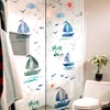 HOTIYOK Sailboat Sticker Wall Sticker Sea Fish Cloud Goose Wall