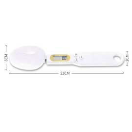 Vogueing Tool Kitchen Spoon Scale Weighing Spoon 500g/0.1gElectronic Digital Kitchen Measuring Spoon with LCD Display for Cooking or Baking（Brown）