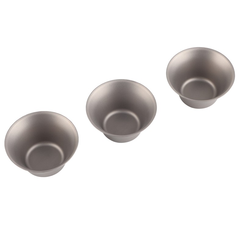 Titanium Double Walled Tea Cups with Removable Filter Cover Cap