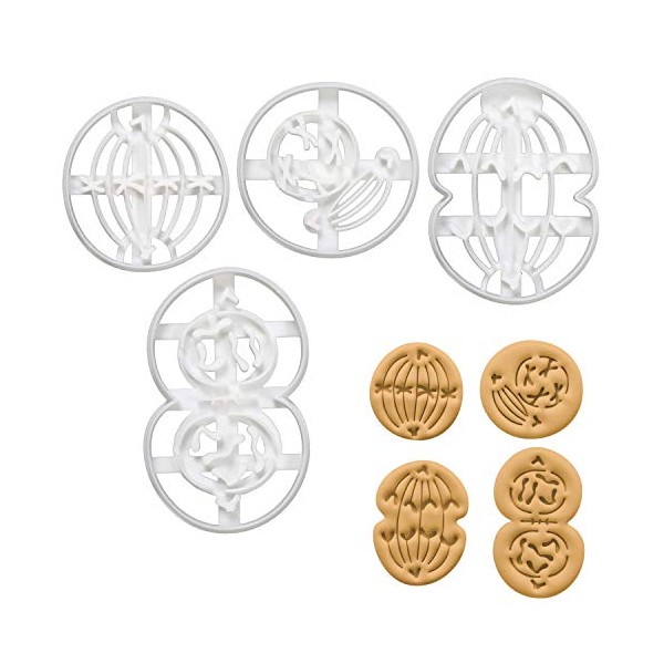Set of 4 Mitosis cookie cutters (Designs: Metaphase, Anaphase, Prophase,