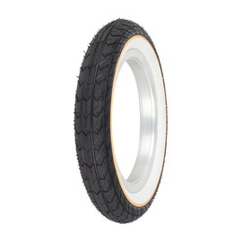 Tire 12 1/2" x 2 1/4" Slick White Wall TIRE W/Yellow Line, for Lowrider Classic Kids Bikes Bicycles