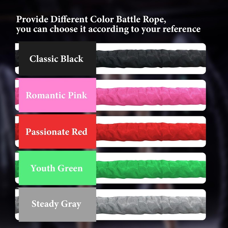 1 inch 30ft Pink Battle Rope Workout Rope Battle Ropes